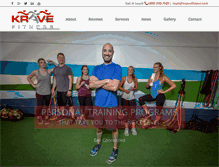Tablet Screenshot of kravefitness.com